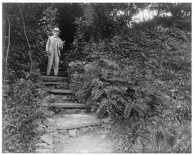 Samuel Langhorne Clemens, 1835-1910, full length,...