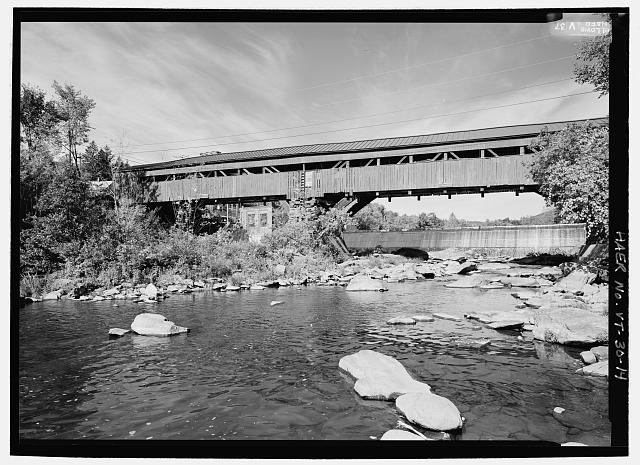 NORTH SPAN - Taftsville Bridge, Spanning Ottaquechee...