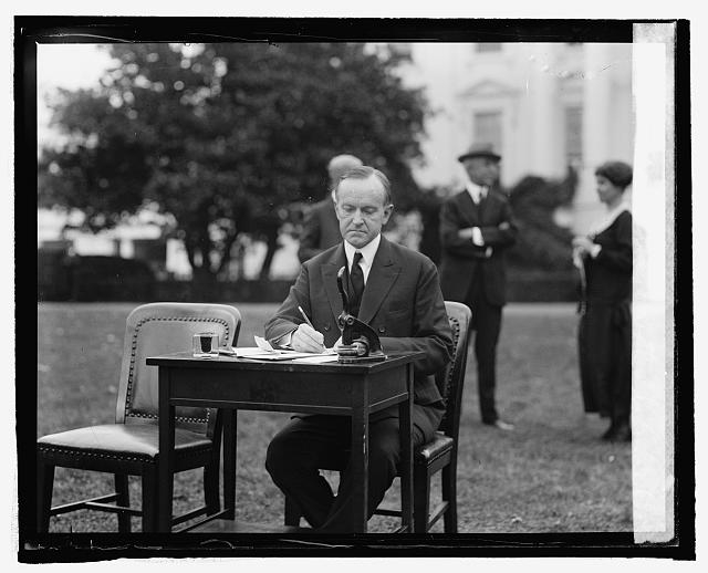 Pres. Coolidge votes by mail, [10/30/24]