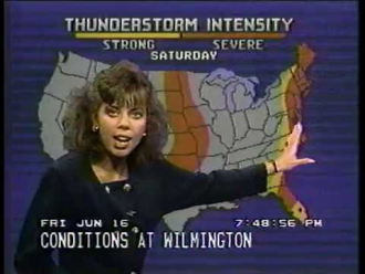 Jeanetta Jones on The Weather Channel (1989) 