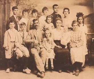 G H Ezell family (parents and 13 children)