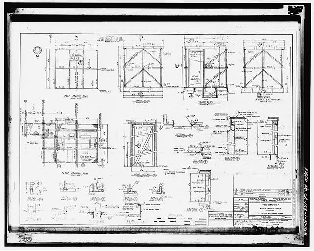 168. Photocopy of drawing (1958 architectural drawing by...