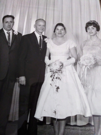 Mrs.Joseph F Domenice Sr Wedding photo