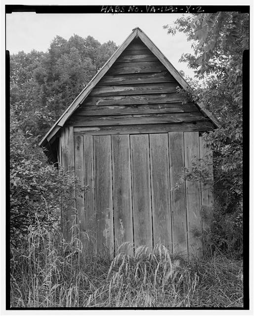View to east - Edgewood Farm, Log Shed, West side of...