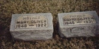 David & Mary Oliver Grave