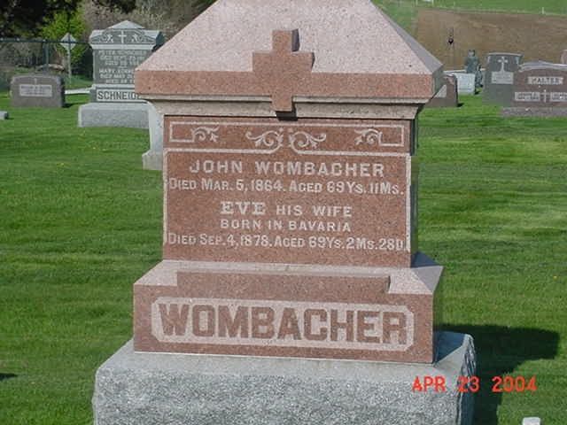 John Wombacher and Eva Valentine Michel's Grave