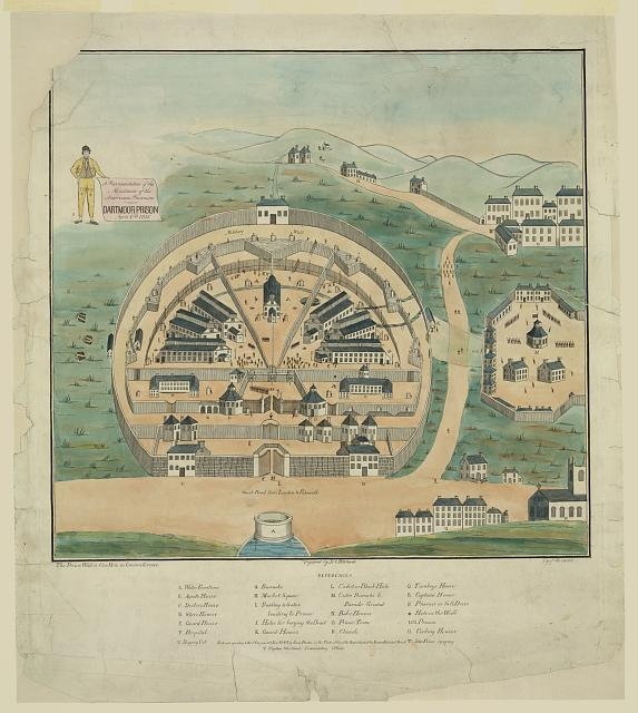 A representation of the massacre of American prisoners in...