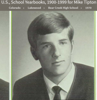 Michael O'Hara "Mike" Tipton--U.S., School Yearbooks, 1900-1999(1970)