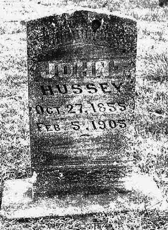 Gravestone of John Tillman Hussey