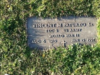 Vincent M Paturzo Sr. Gravesite