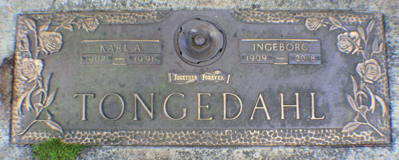 Karl A. and Ingeborg Dahl Tongedahl