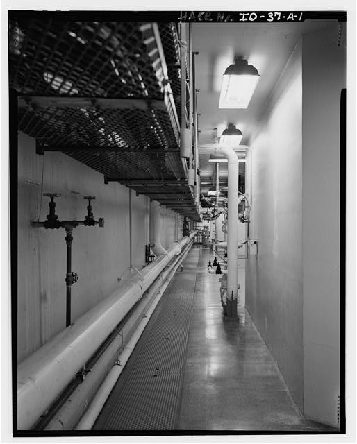 1. Pipe Floor Rear Corridor, view to the southeast. The...