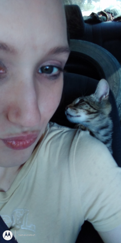 Amber and her cat