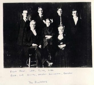 Osbourne family at Church Social in 1920