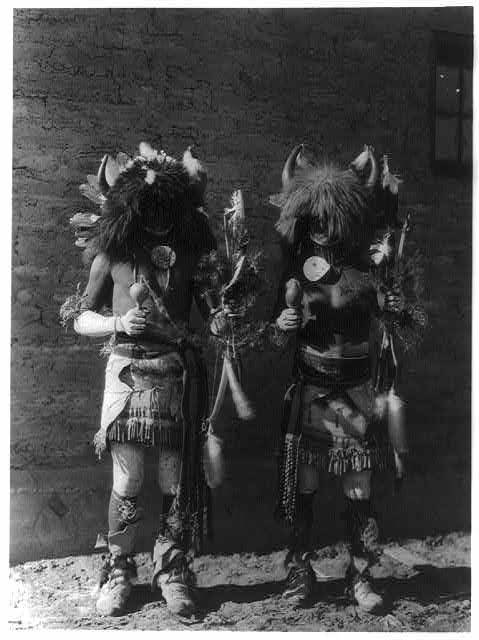 Tesuque, New Mexico buffalo dancers