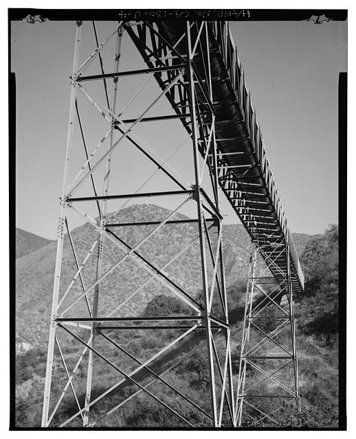 4. DETAIL OF TWO METAL TOWERS. VIEW TO NORTH-NORTHWEST. -...