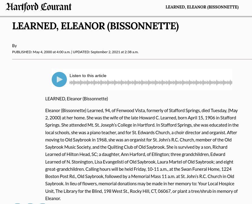 Eleanor Bissonnette