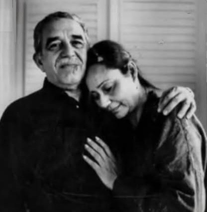 Gabriel Garcia Marquez and his wife.