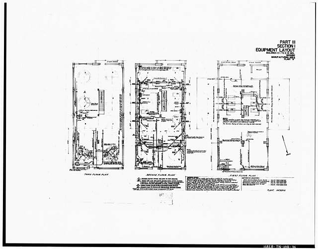36. Photograph of a line drawing. '[PLAN LAYOUT OF] PART...