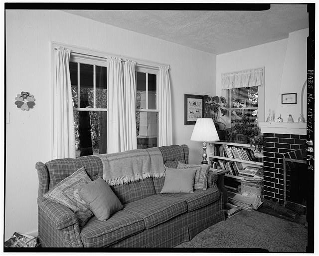 8. Interior view, southeast corner of living room. -...