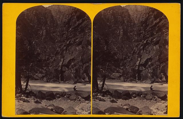 Triplet Falls, looking up the river