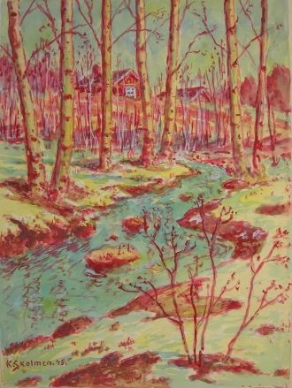 Kristian Skolmen painting