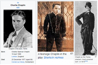 Sir Charles Spencer Chaplin KBE (16 April 1889 – 25 December 1977)  London, England - Switzerland