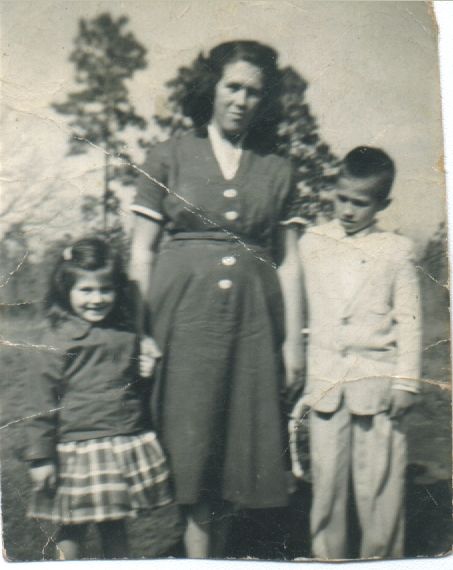 Audrey Powell Cobb with Kids