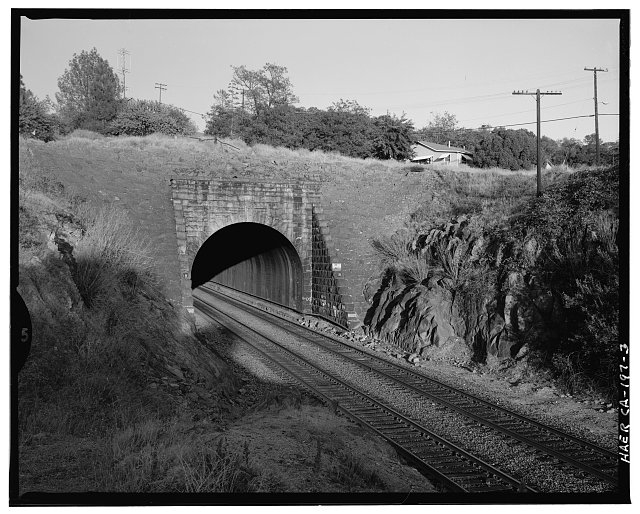 3. West portal of Tunnel 18, oblique view to southeast,...