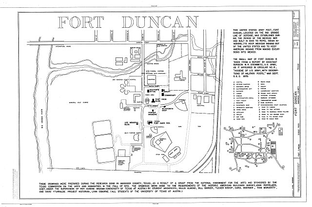 HABS TEX,162-EAPA,2- (sheet 1 of 1) - Fort Duncan, Eagle...