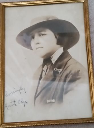 Aunt Olga in US military uniform