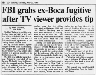 FBI grabs ex-Boca fugitive after TV viewer provides tip