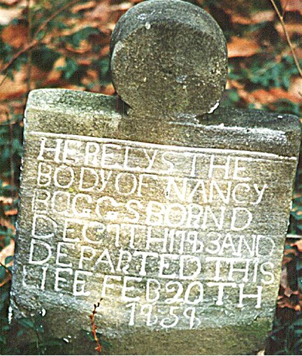 Nancy Wells Boggs headstone
