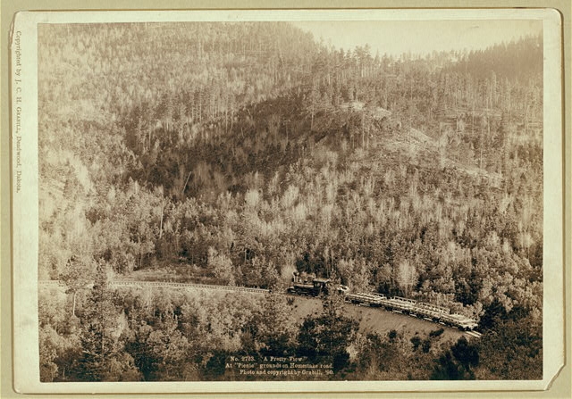 "A pretty view." At "picnic" grounds on Homestake Road