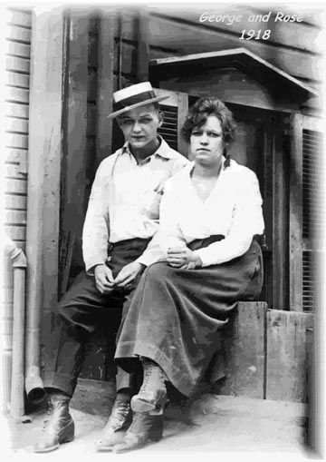 George & Rose Mock c1918 West Virginia