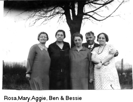 FARNER SIBLINGS: Rosa, Mary, Aggie, Ben, and Bess 