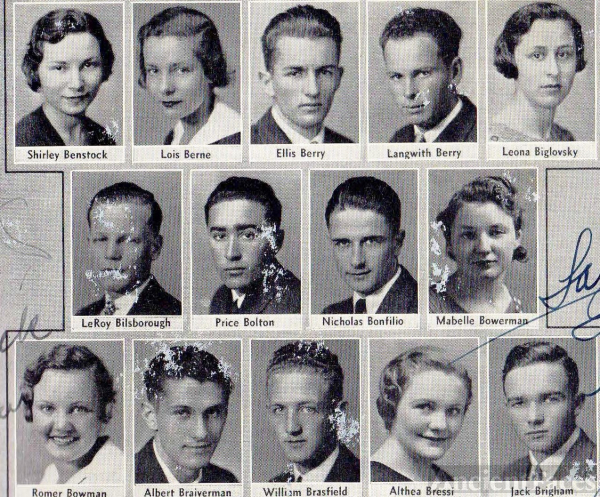 Leona Biglovsky and Seniors 1933 California
