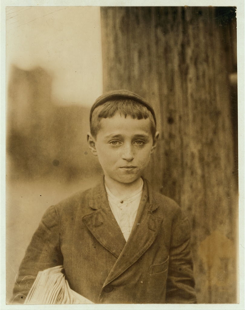 Al Brown, 1910 Delaware Newsboy