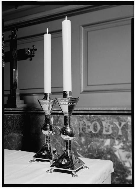31. May 1968 DETAIL OF ALTAR CANDLESTICKS - Trinity...