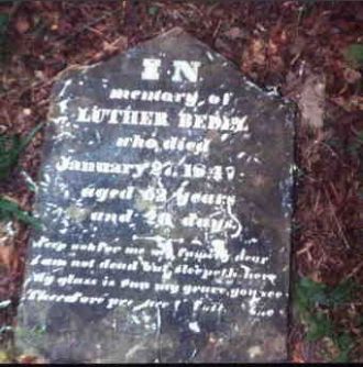 Luther Bedel Tombstone