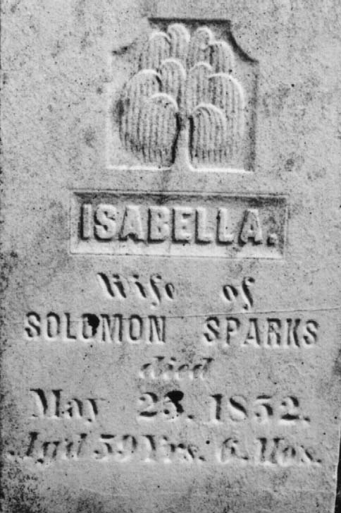 Isabella Swaim gravestone