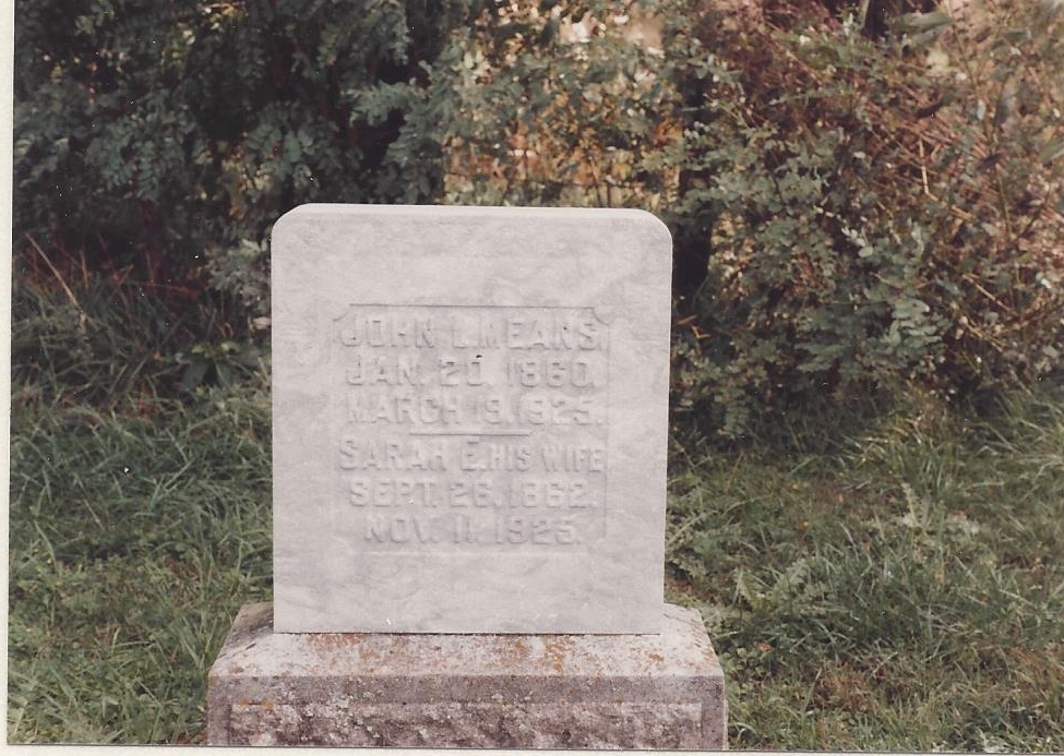 Sarah (Mermoud) & John Means' Gravesite