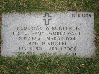 Fritz Kugler and his loving wife Jane together again