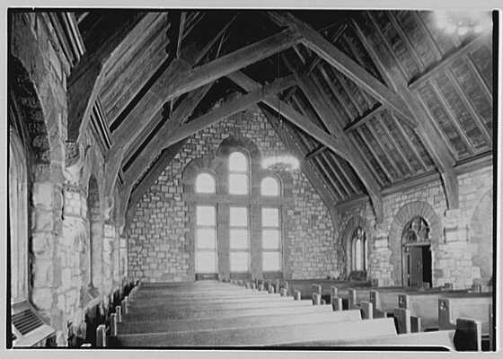 Church in the Garden, Forest Hills, New York. View to the...