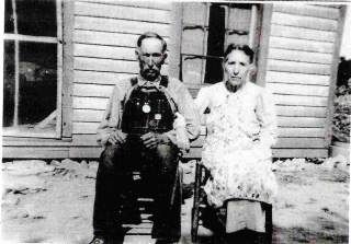 James Clinton Basham with wife Loueller Thomas Mitchell 