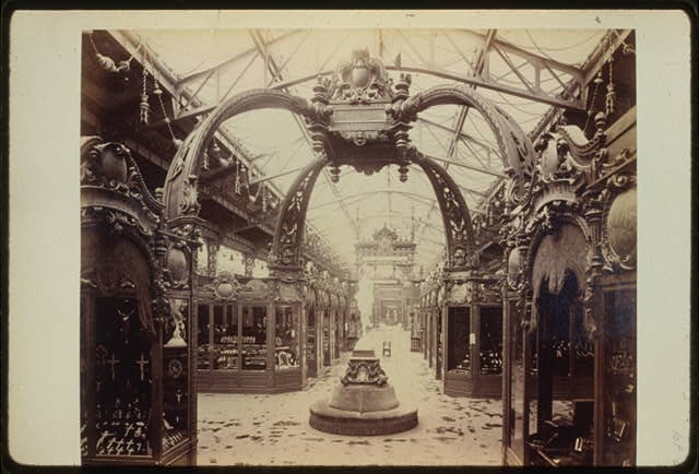 [Exhibits in the Palace of Diverse Industries, Paris...