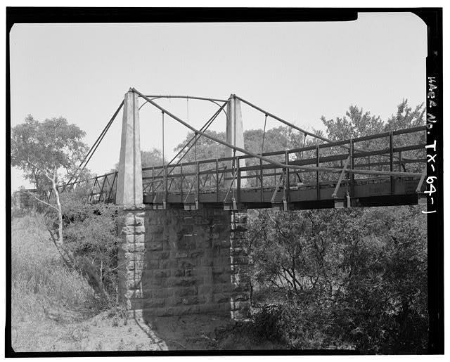 3/4 VIEW OF W TOWERS, FROM SE. - Clear Fork of Brazos...