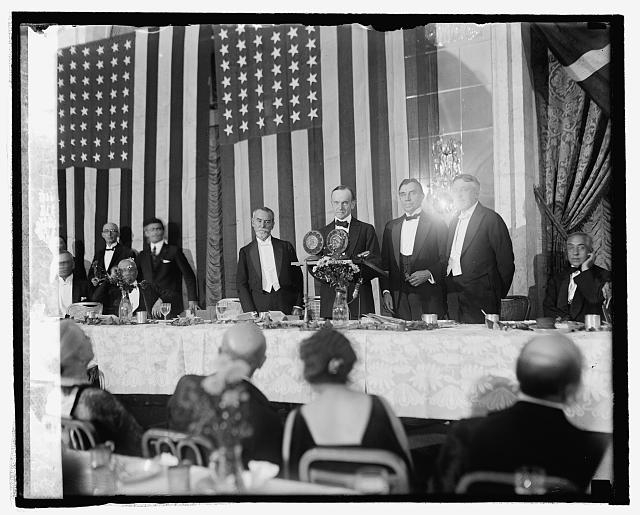 Coolidge at Golden Rule Dinner at Willard Hotel, 10/24/24
