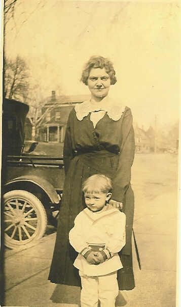 Mrs. Carl (Bertha Sheeks) Williams With Their Son