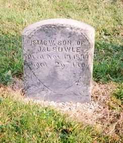 Isaac W. Sowle gravestone